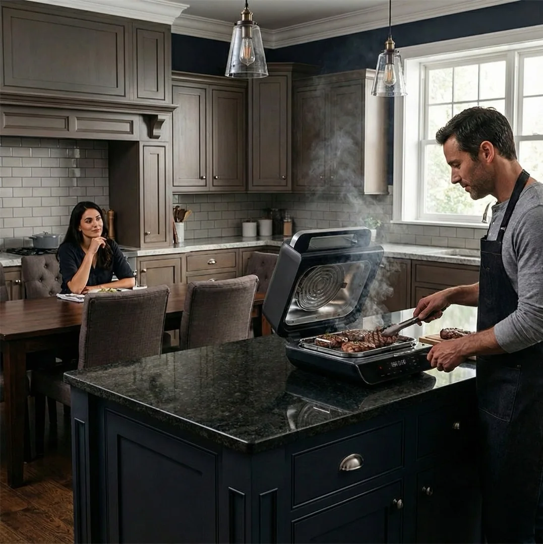 AIR FRYER Uranyx em uso