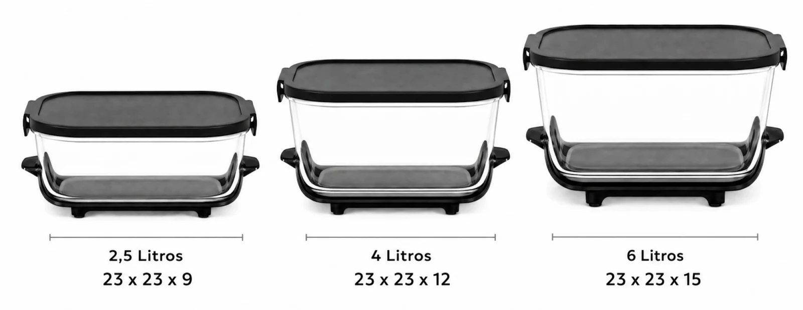 Detalhes de Cesto de Vidro para Air Fryer