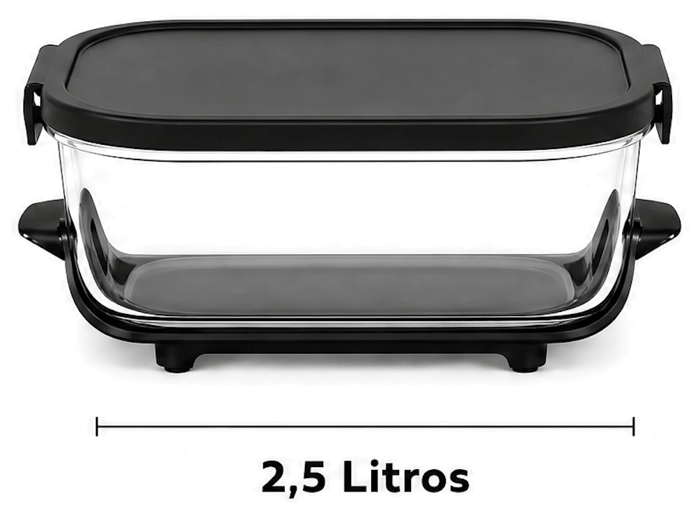 Cesto de Vidro para Air Fryer
